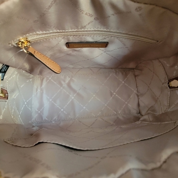 Michael Kors Ayden Logo MD Satchel Brown - Picture 7 of 10